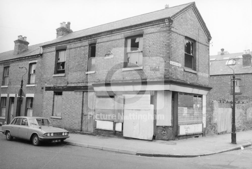 Denman Street/Dulwich Road, Radford, Nottingham, 1976