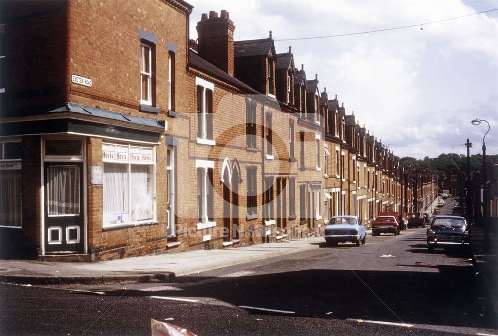 Exeter Road, Forest Fields, Nottingham, c 1970s