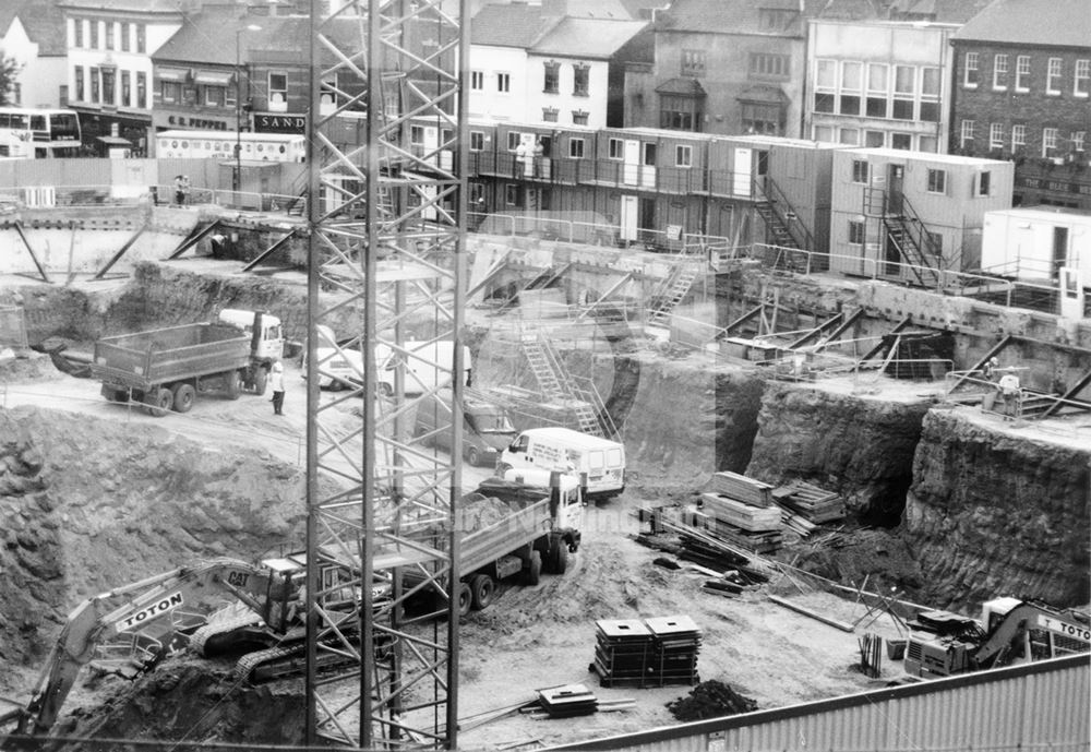 Construction of the Cornerhouse, South Sherwood Street, Nottingham, 1999