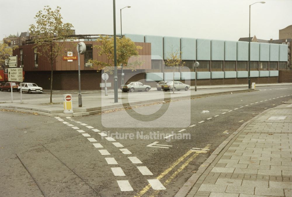 GPO Garage and Repair Station, Lower Parliament Street, Nottingham, c 1998