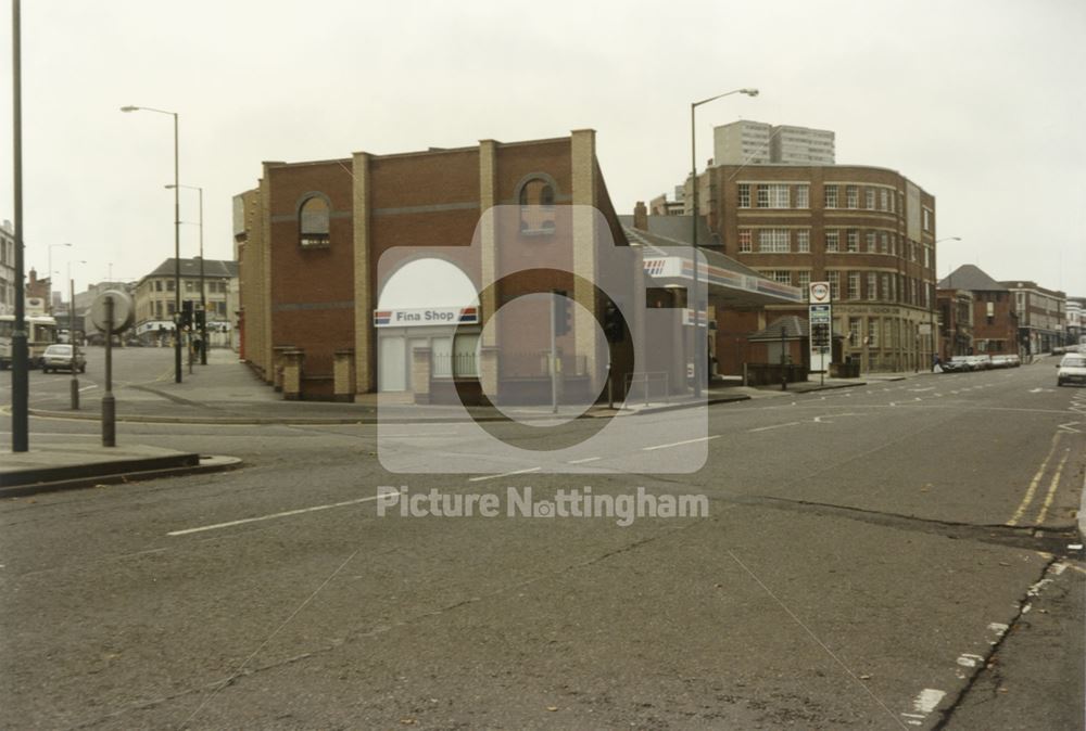 Fina Garage, Lower Parliament Street, Nottingham, c 1998