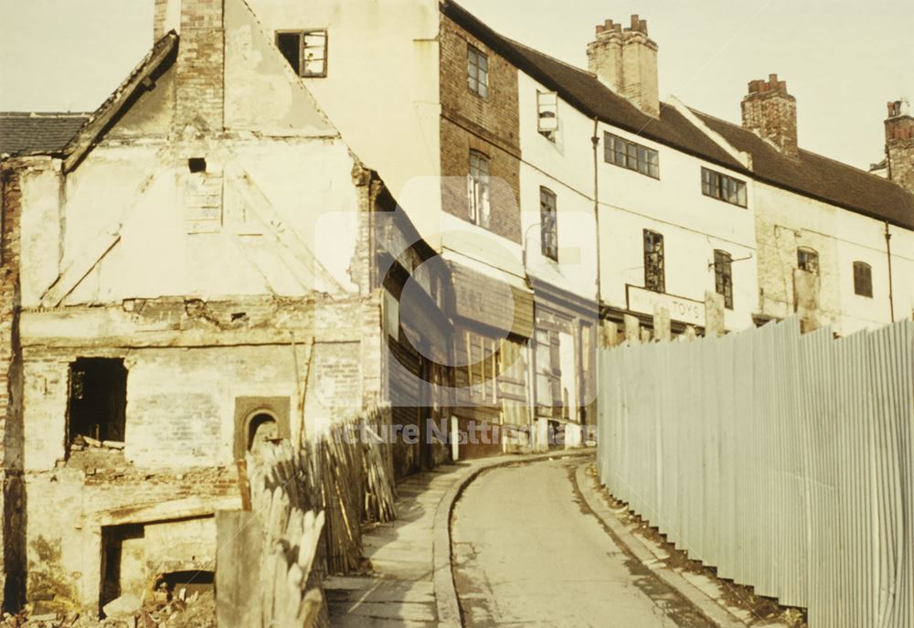 South end of Drury Hill Looking North, Nottingham, 1969