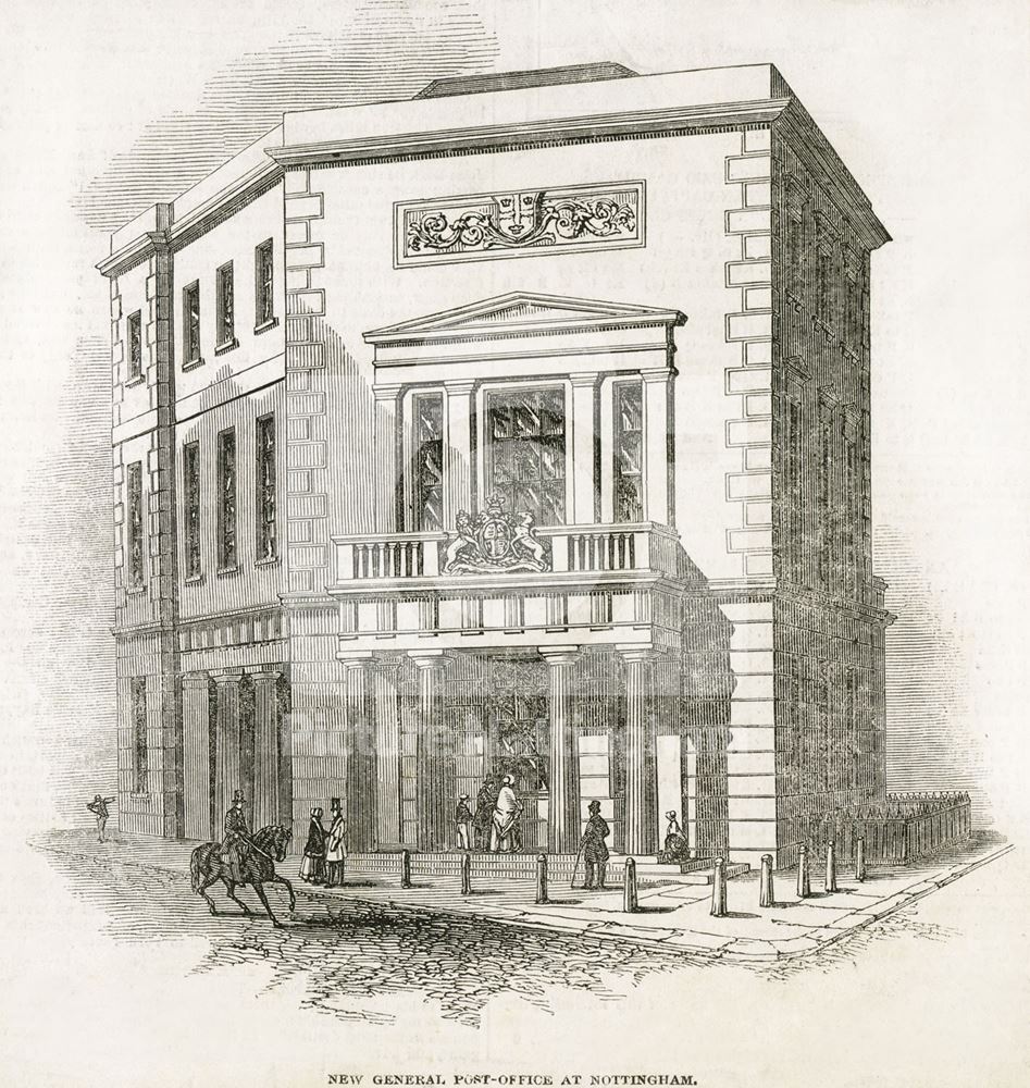 Post Office, Albert Street, Nottingham, 1848-1868