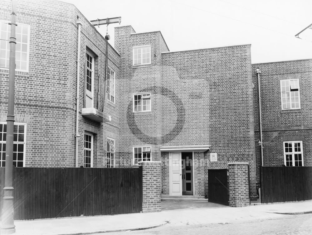 Telephone Exchange, Fraser Road, Meadows, Nottingham, c 1953