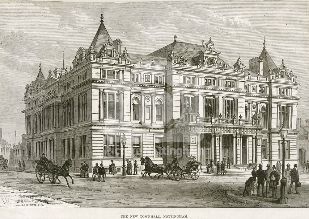 Guildhall, Burton Street, Nottingham, 1888