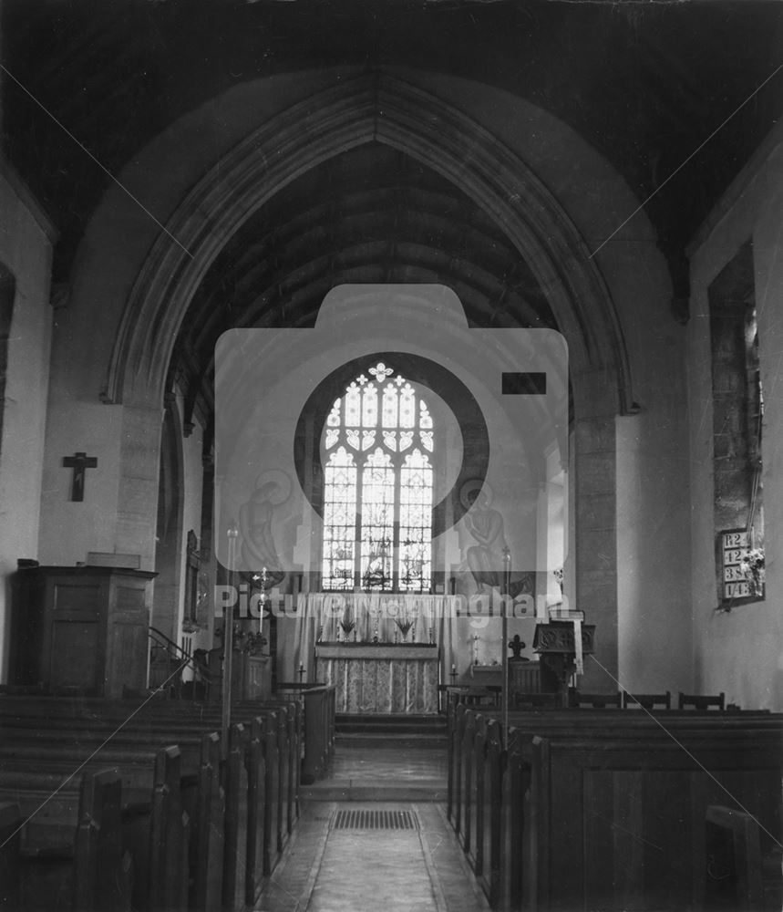 Aisle, St Martin's Church, St Martin's Close, Bilborough, c 1954