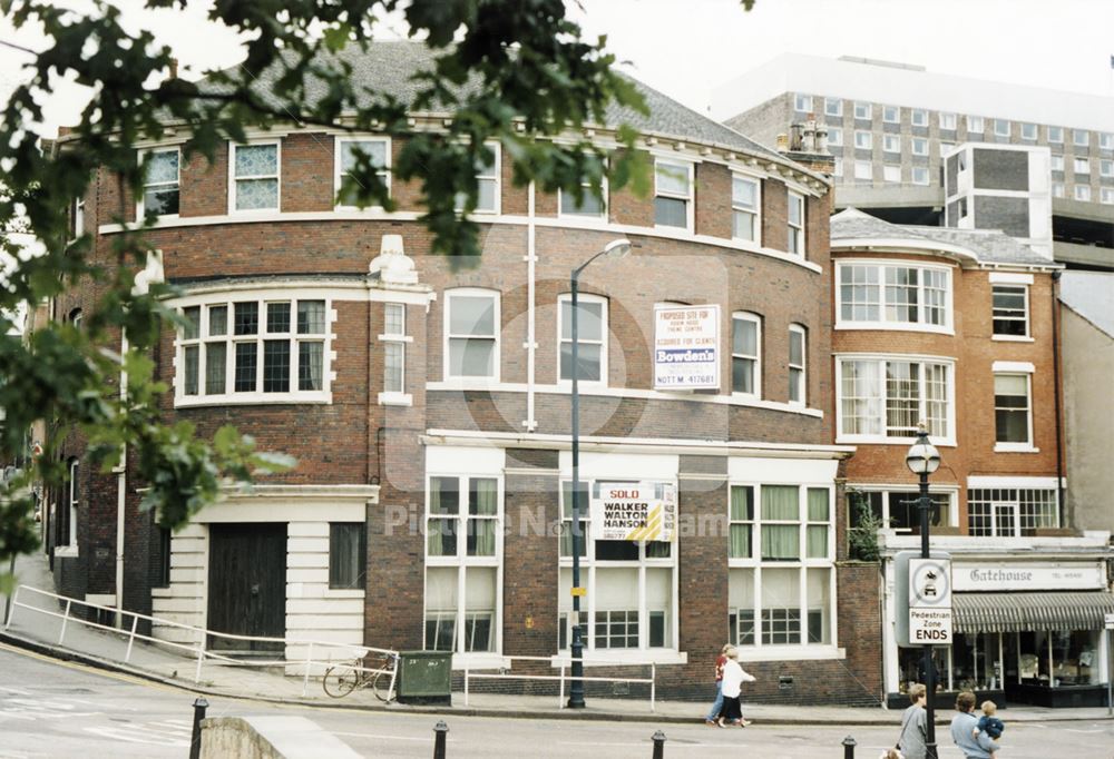 Friar Lane from Castle Road, Nottingham, 1987