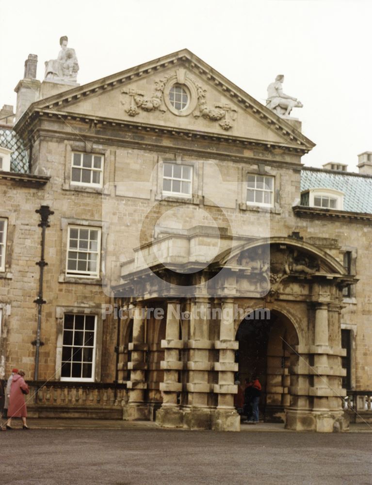 Main Entrance, Welbeck Abbey, Welbeck, c 1986