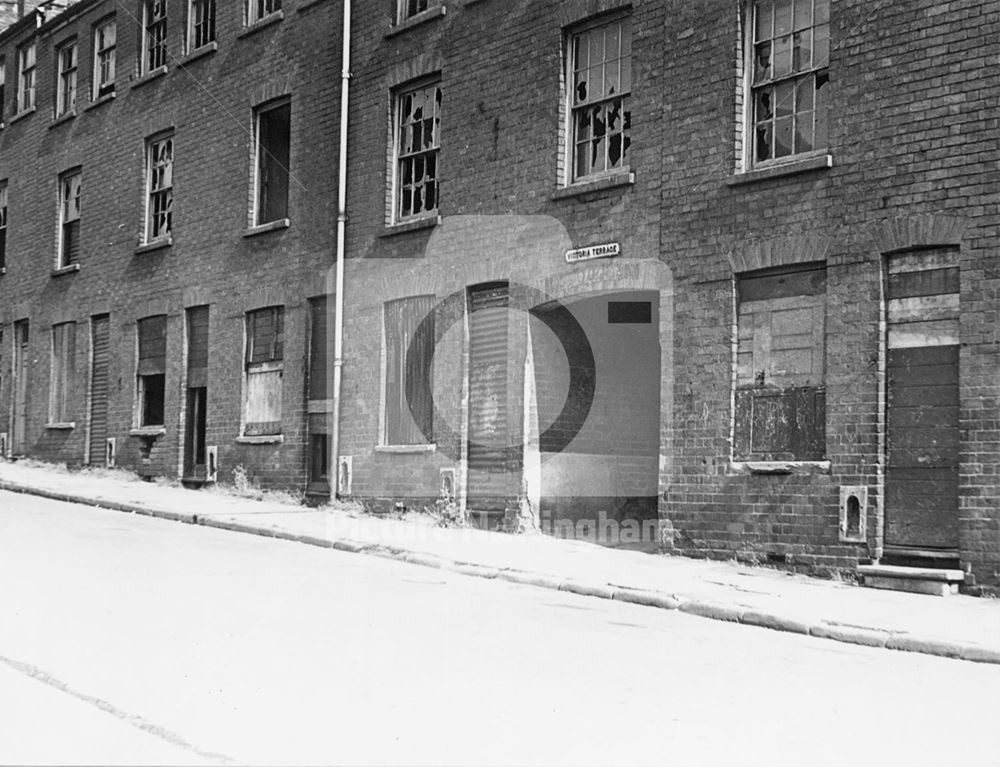 Upper Eldon Street, Sneinton, Nottingham, 1958