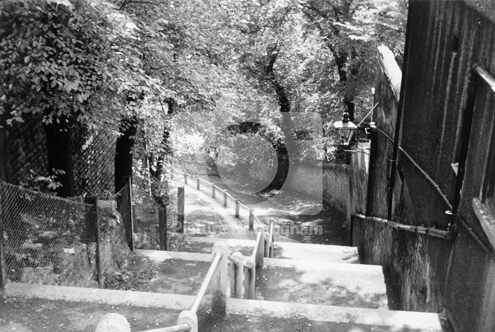 Park Steps, The Park, Nottingham, c 1950s