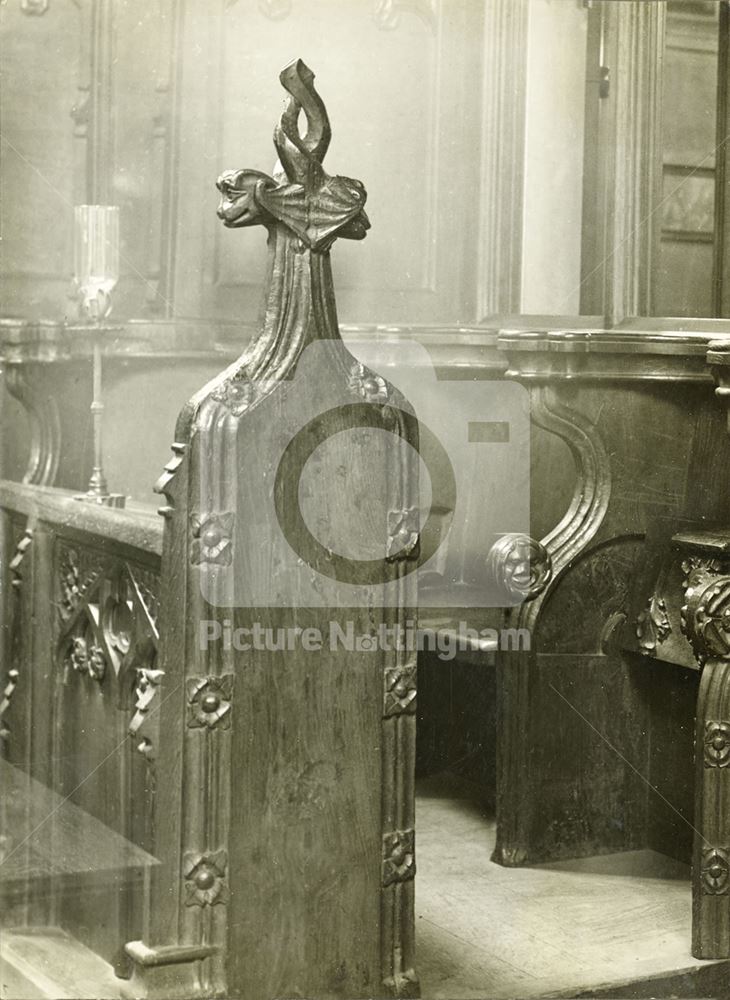 Bench Ends, St Stephen's Church, Sneinton, Nottingham, c 1948