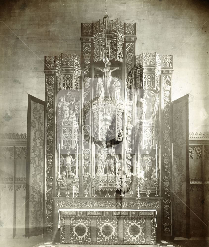 Alter and Reredos, St Stephen's Church, Sneinton, Nottingham, c 1948 (could be earlier)