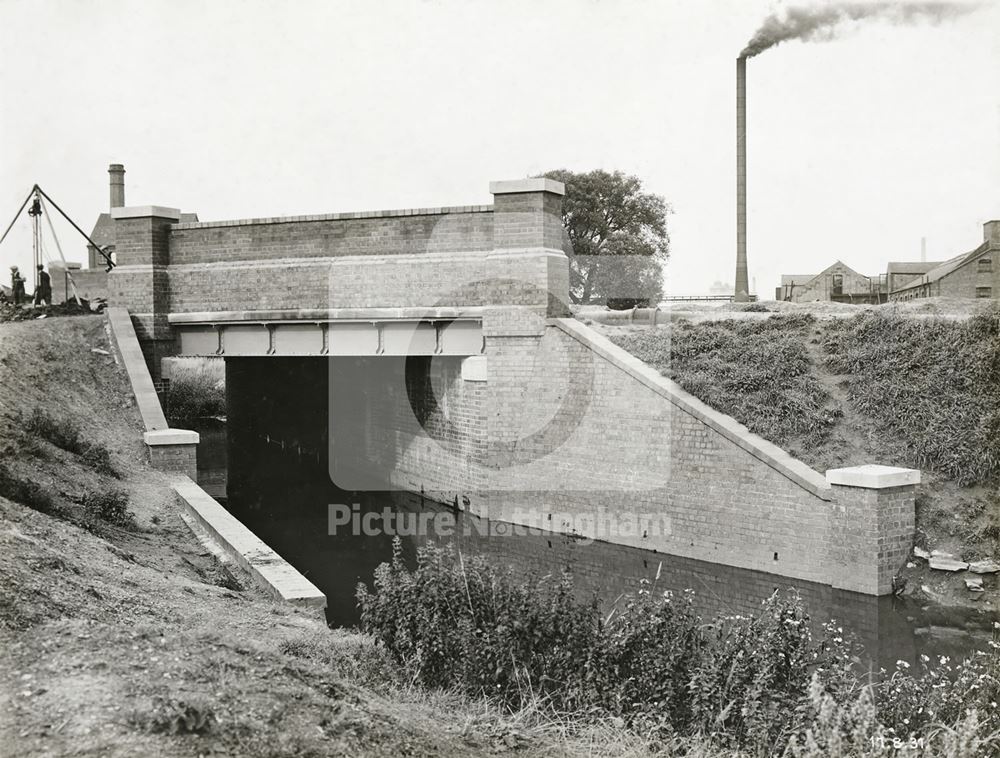 Bobbers Mill Bridge, Bobbers Mill, Nottingham, 1931