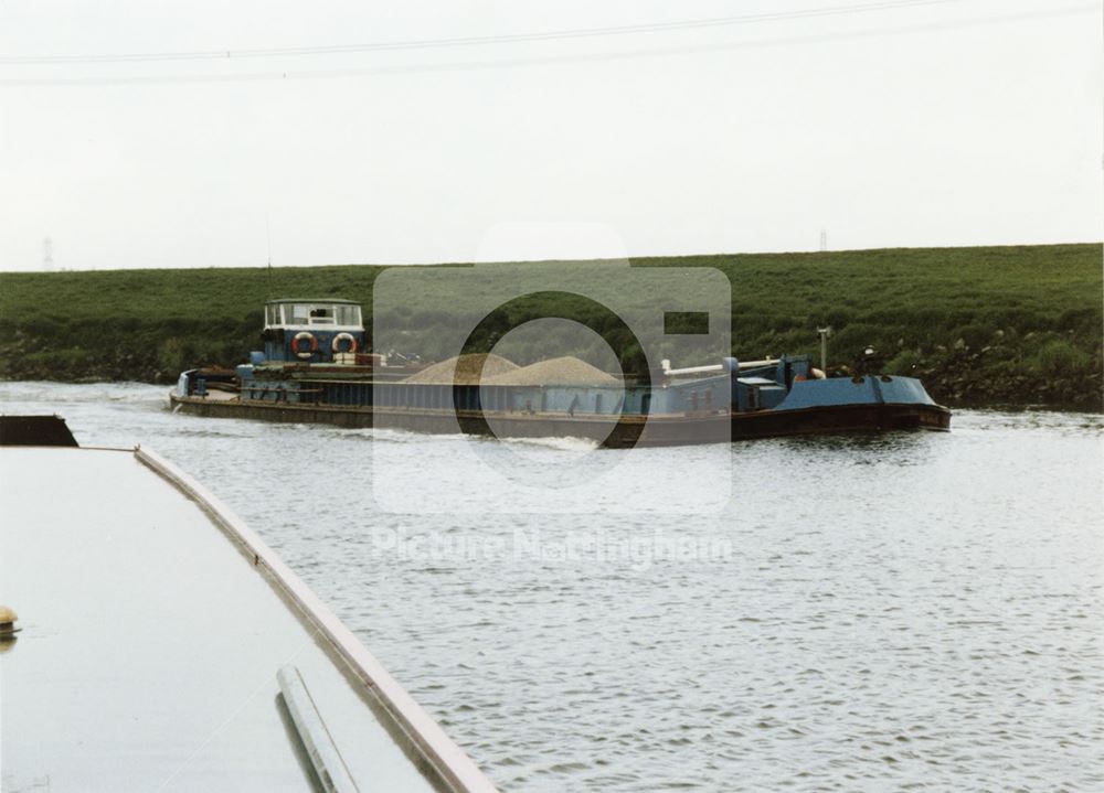 Barges on the River Trent, High Marnham, 1990