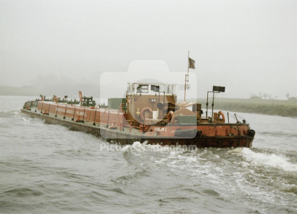 Barges on the River Trent, High Marnham, 1990