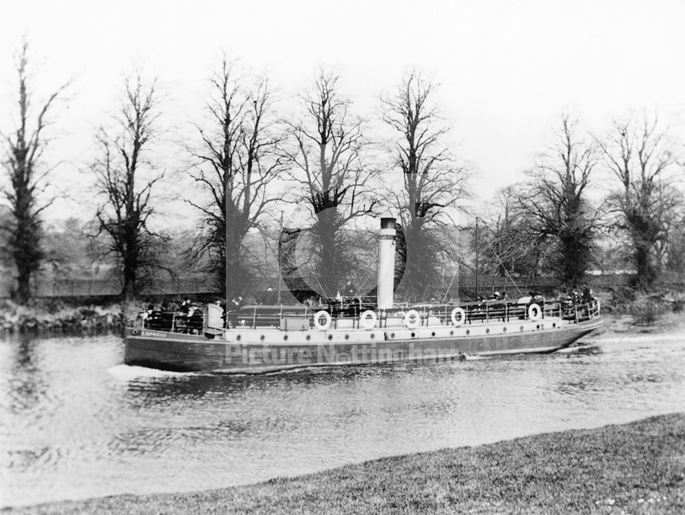 'Empress' Steamboat on the River Trent, Colwick, Nottingham, c 1900