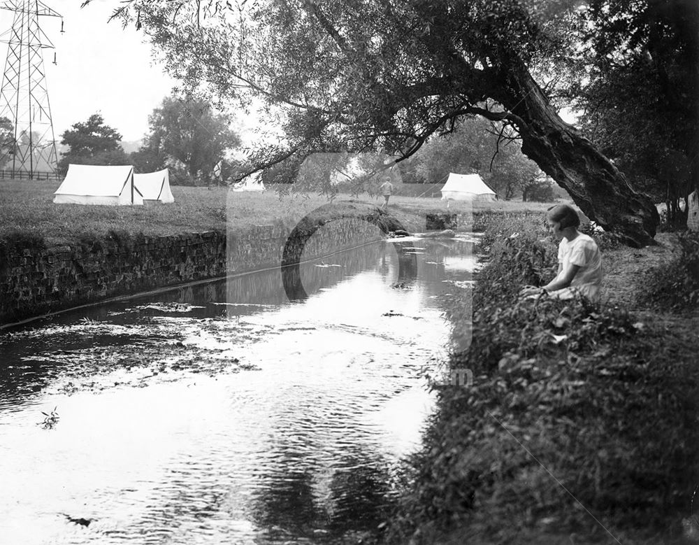 Fairham Brook, River Trent, Wilford, Nottingham, 1933