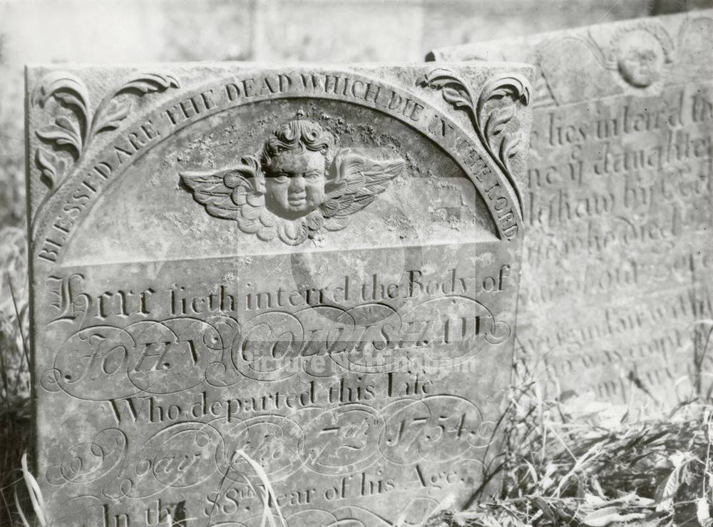 St Luke's Churchyard, Main Street, Hickling, 1947