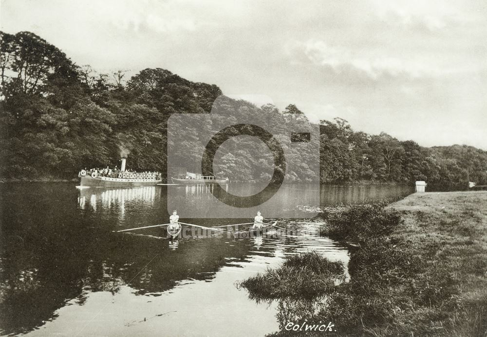 Steamboat and Landing Stage, Colwick, Nottingham, c 1910