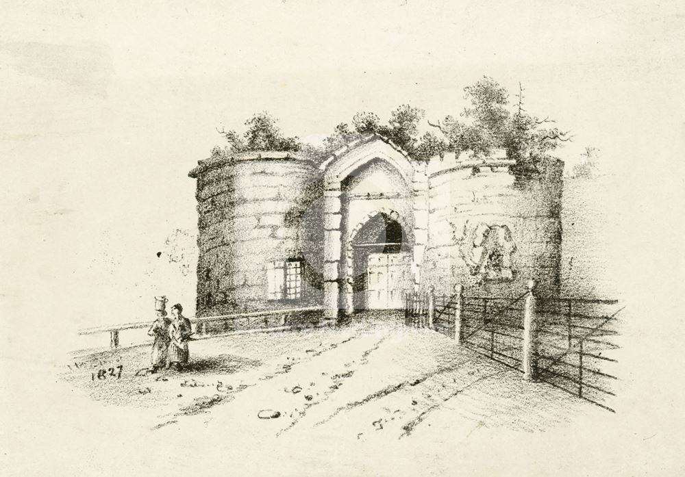 Nottingham Castle Lodge (Gatehouse), Castle Road, Nottingham, 1827