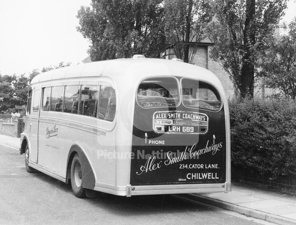 Alex Smith Coachways, Cator Lane, Chilwell, 1956