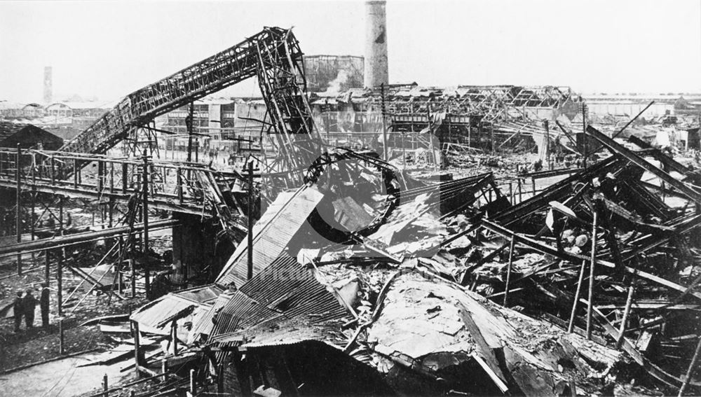 Site after Explosion at Chilwell Depot, Chetwynd Road, Chilwell, 1918