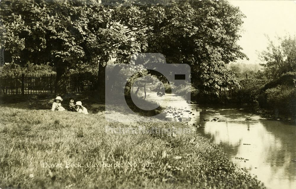 Dover Beck, off Caythorpe Road, Caythorpe, c 1910s