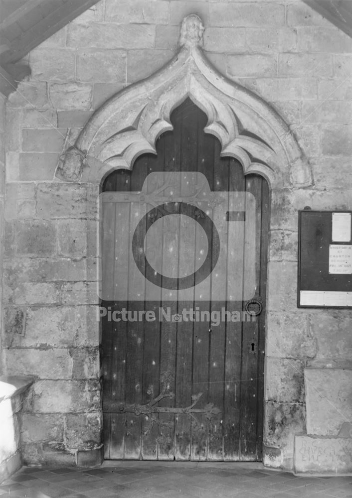 South Doorway, Parish Church of St Andrew, Main Street, Caunton, 1949