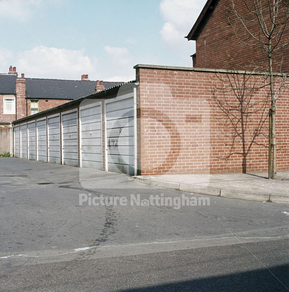 Garage Block, Minerva Street, Bulwell, Nottingham, c 1970s