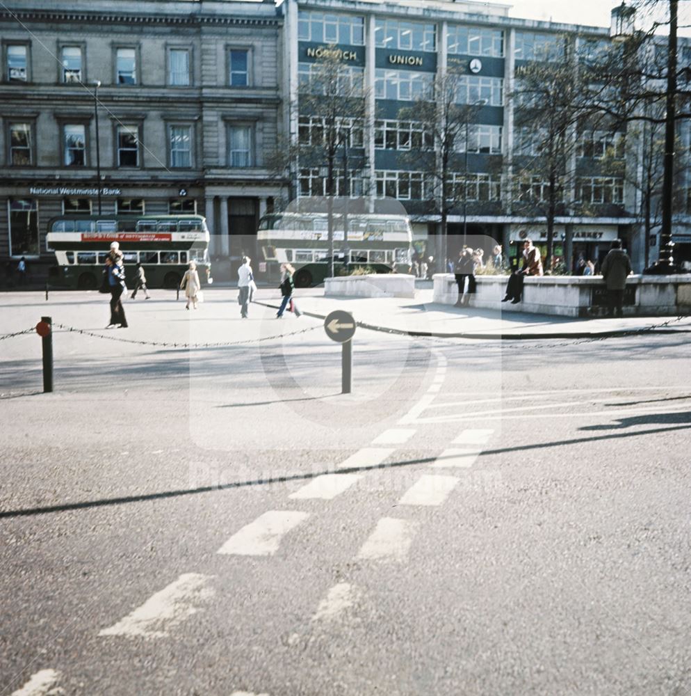 Old Market Square, Nottingham, c 1975