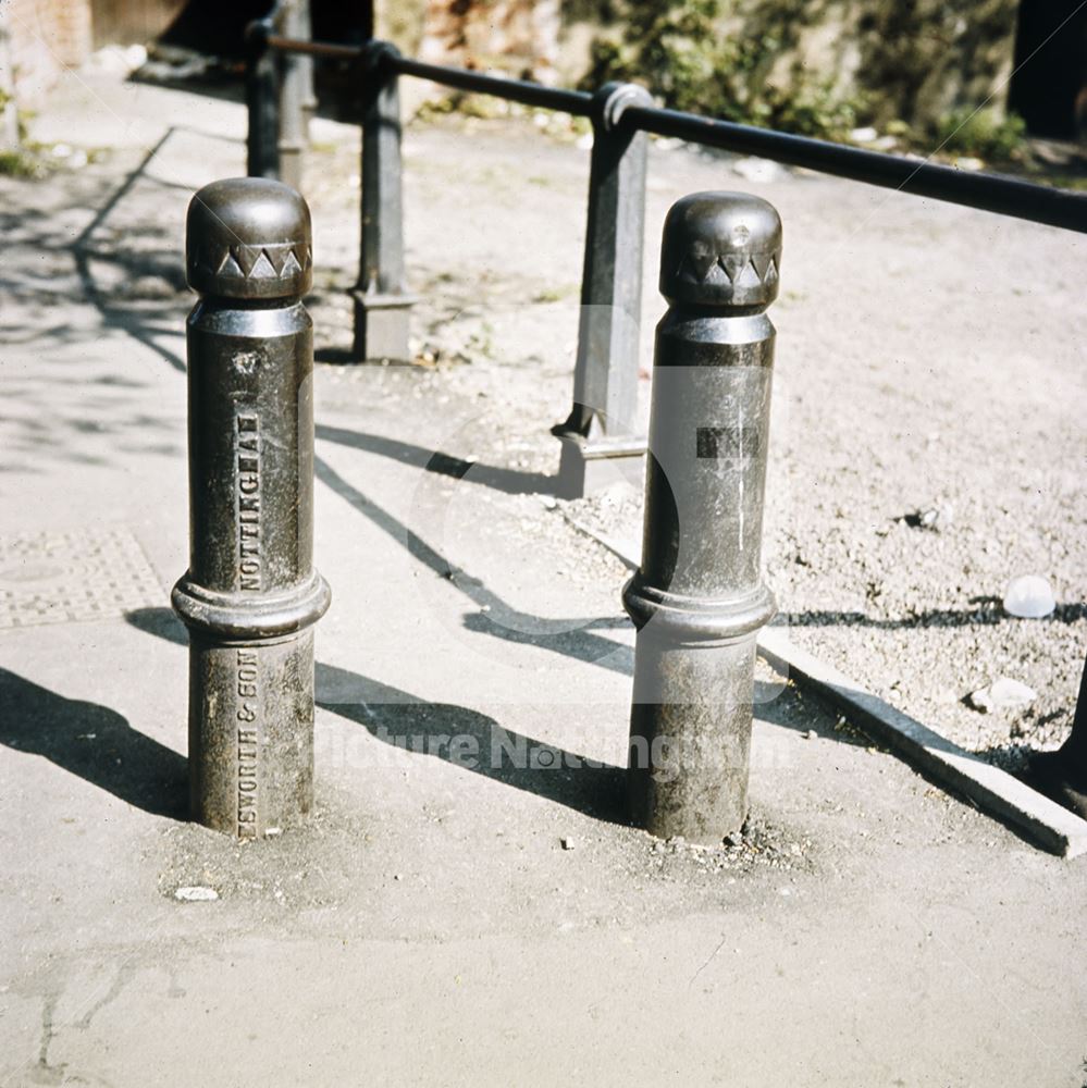 Bollards in Bulwell, Nottingham, c 1970s