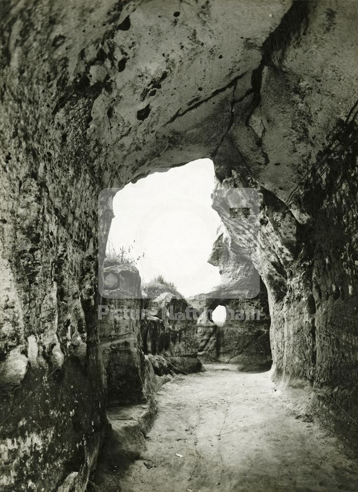 Mortimers Hole, Nottingham Castle, Nottingham,  c 1940s ?