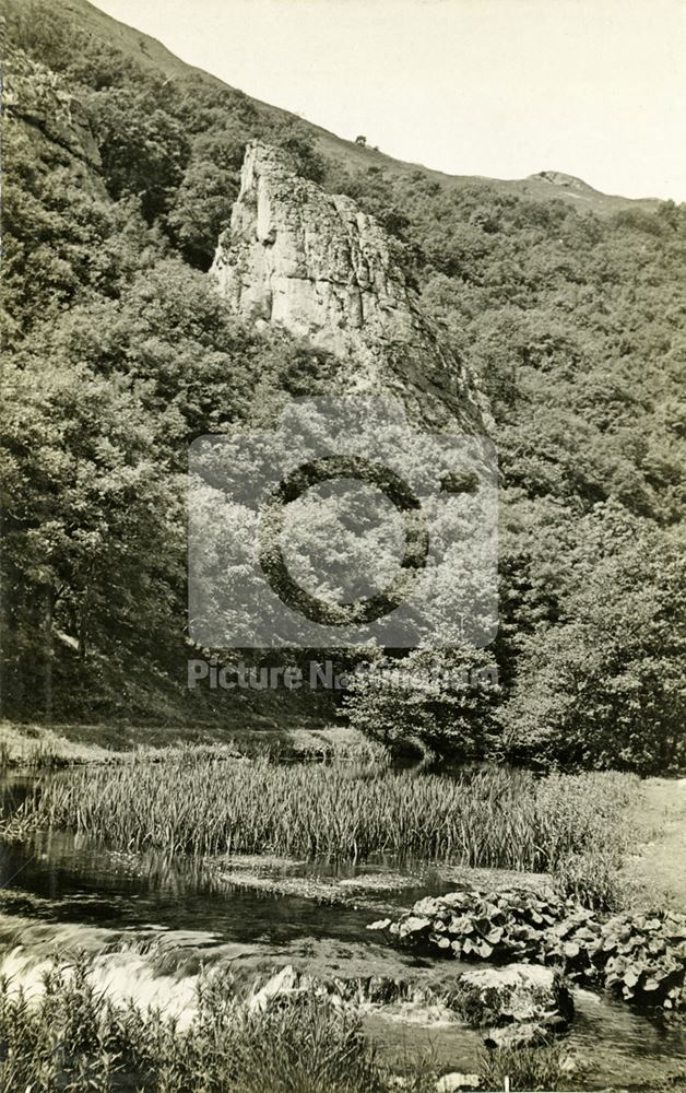 View of River Dove, Dovedale, c 1930s