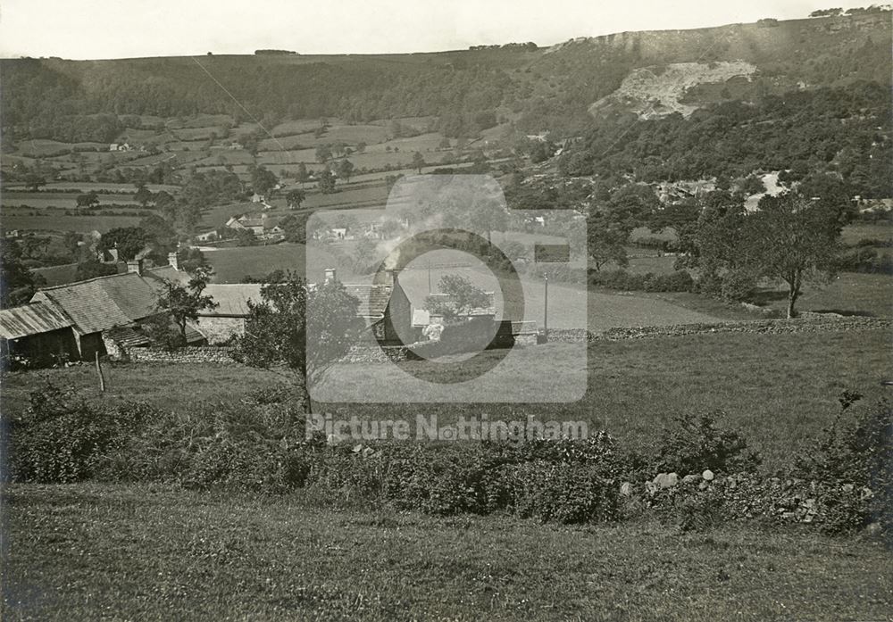 View from Dicklant Towards Overton, Milltown, c 1900s-1910s