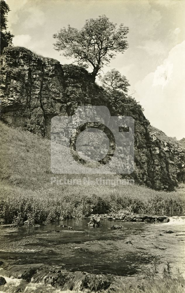 View of River Dove, Dovedale, c 1930s