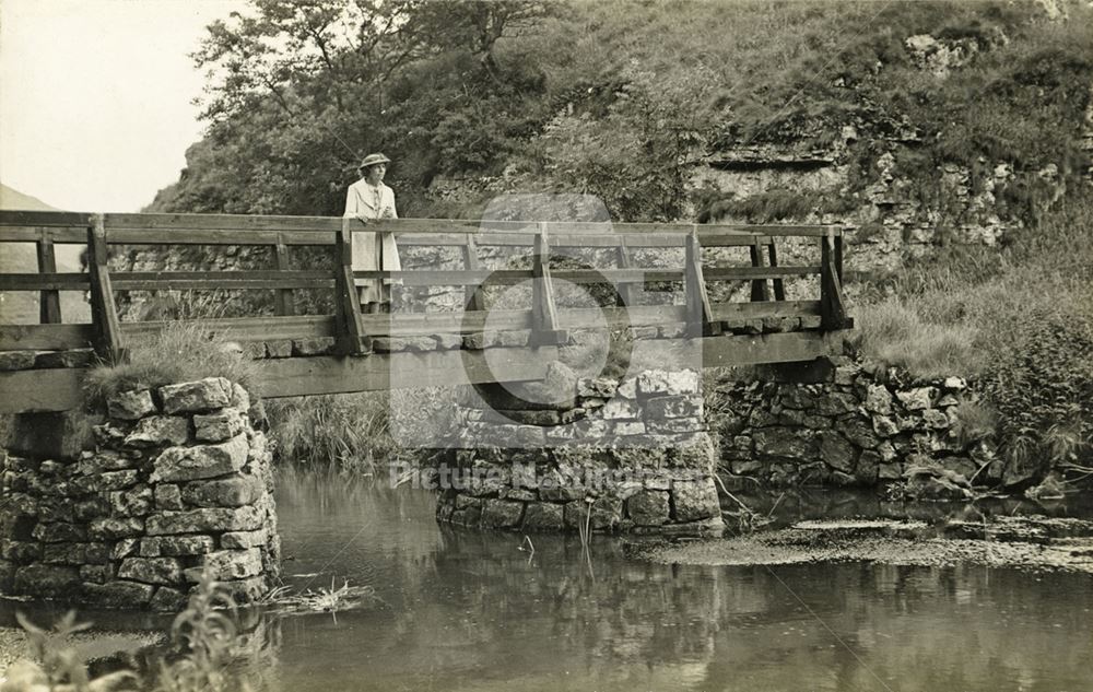 Foot Bridge, Beresford Dale, Dovedale, c 1930s