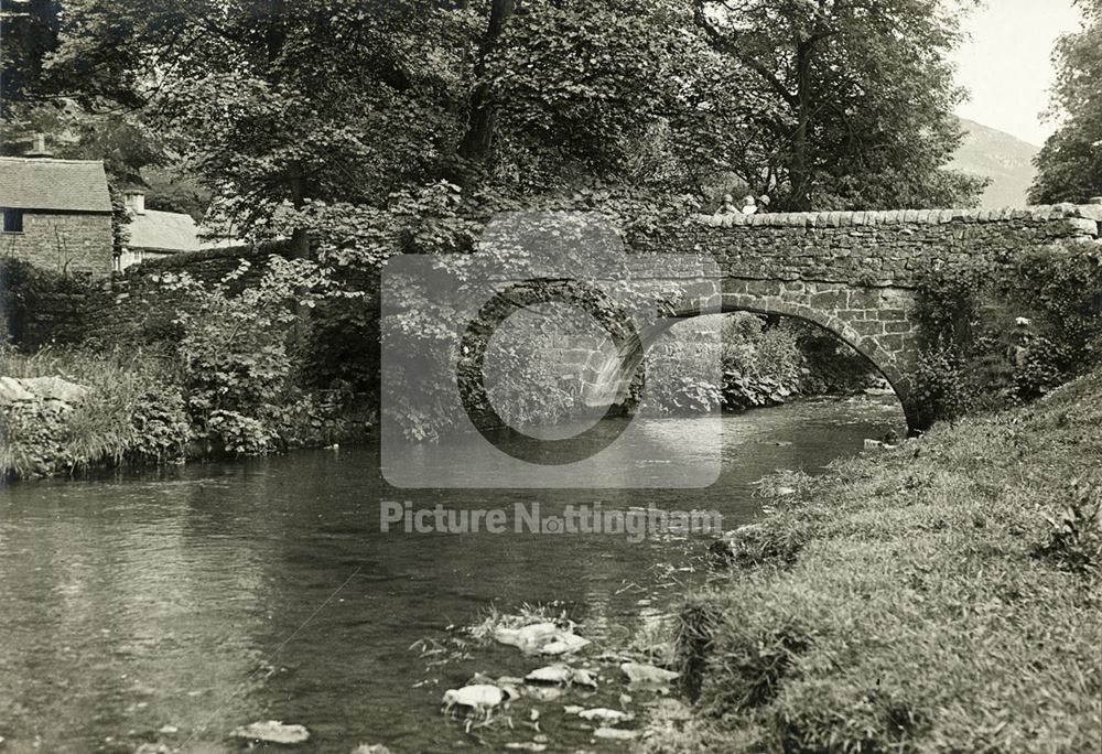 Viator's Bridge, River Dove, Milldale, c 1920s