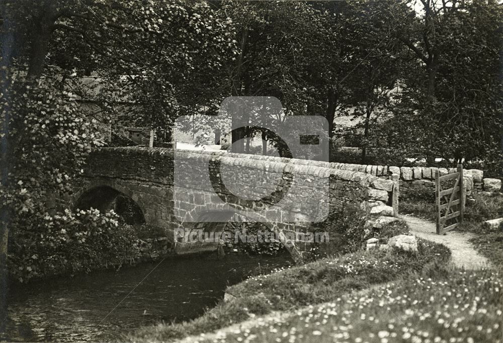 Viator's Bridge, River Dove, Milldale, c 1920s