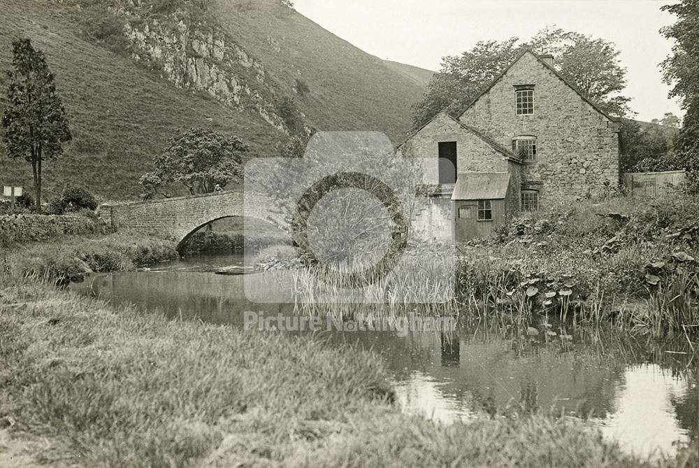 Lode Mill, Lode Lane, River Dove, Milldale, c 1910s