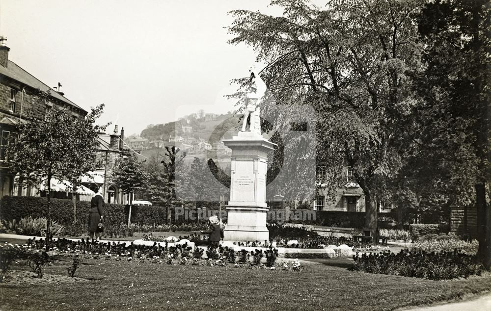 War Memorial, North Parade, Matlock Bath, c 1930s