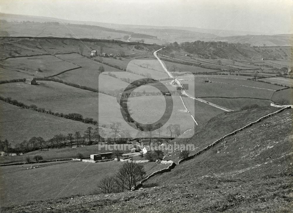 Near Crowdecote, c 1920s-30s