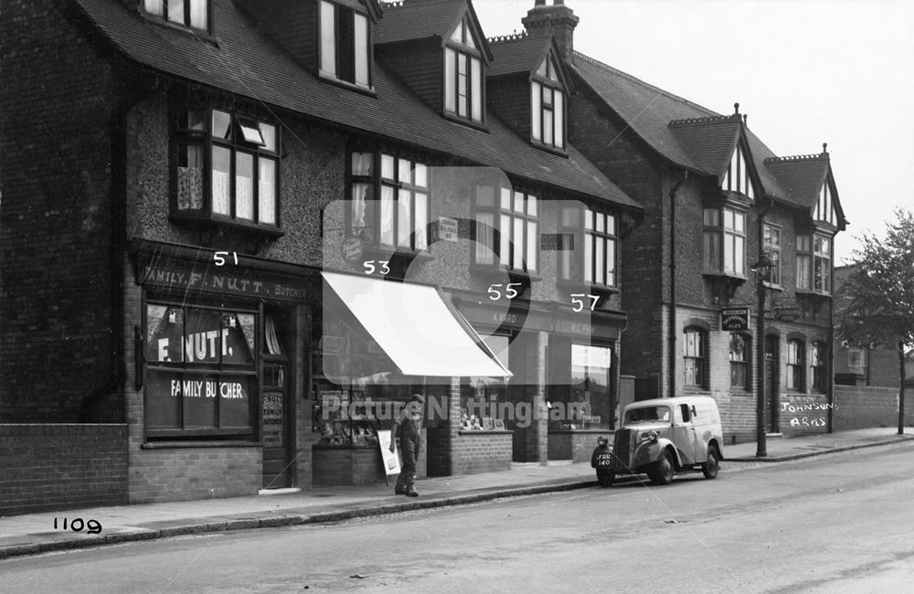 Abbey Street, Dunkirk, Nottingham, 1950