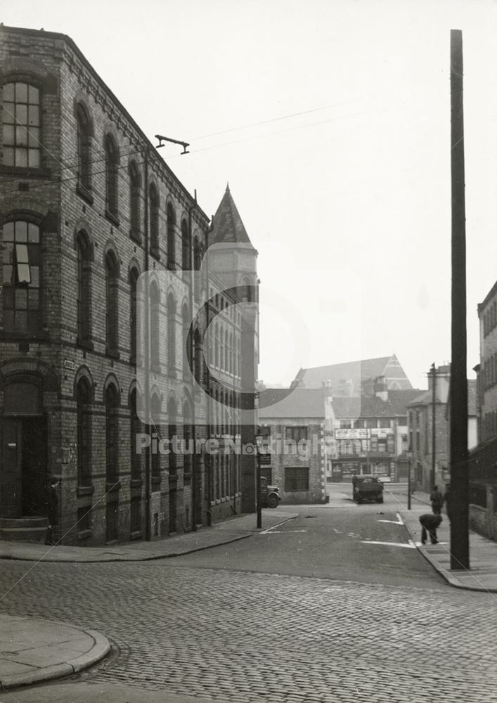 Looking Towards Carlton Road, Aberdeen Street, Nottingham, 1950