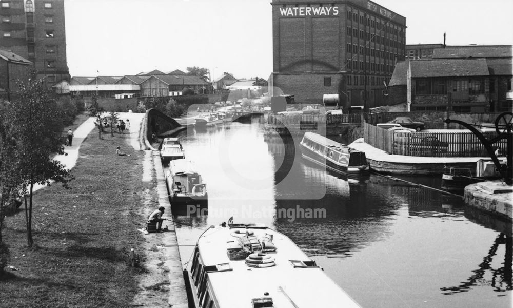 Nottingham Canal, Carrington Street, Nottingham, c 1955