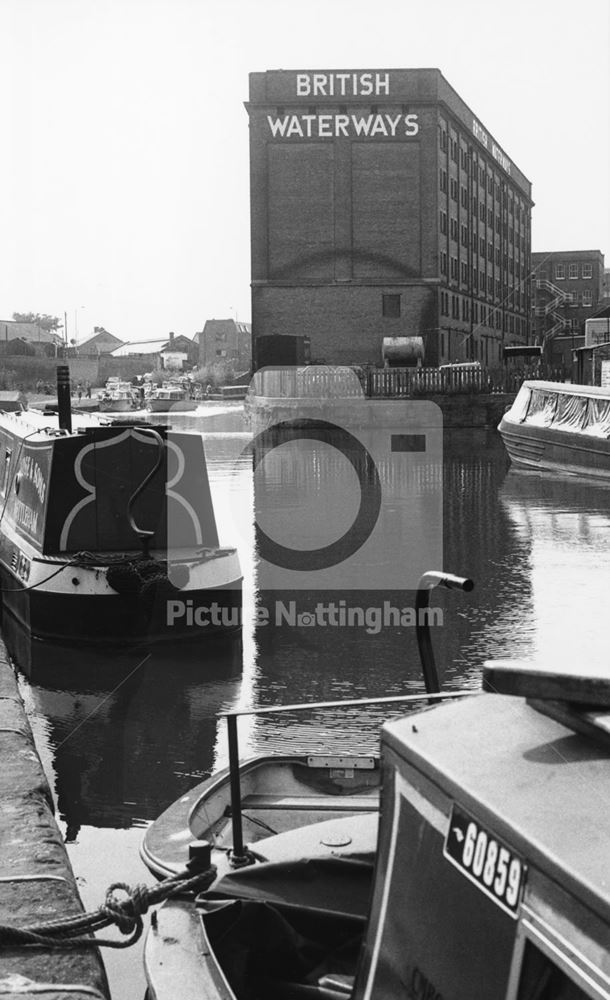 Nottingham Canal, Carrington Street, Nottingham, c 1955