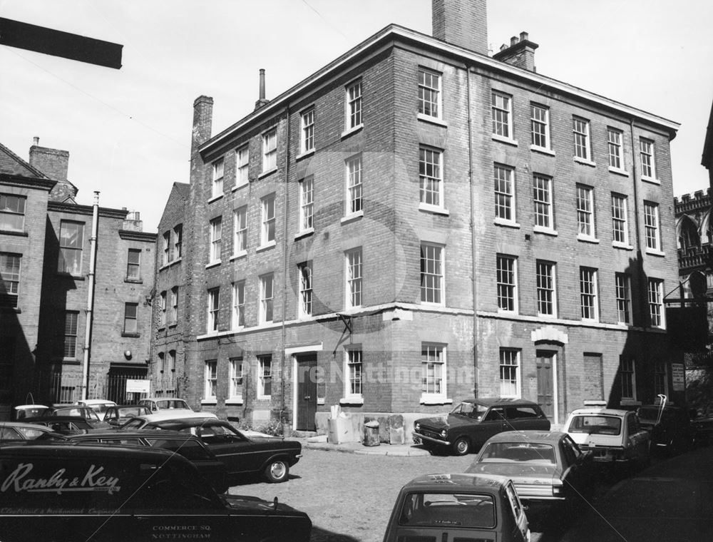 Commerce Square, Lace Market, Nottingham, c 1975