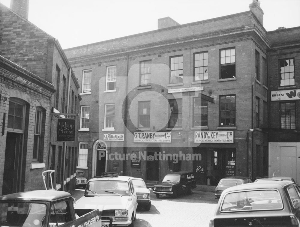 Commerce Square, Lace Market, Nottingham, c 1975