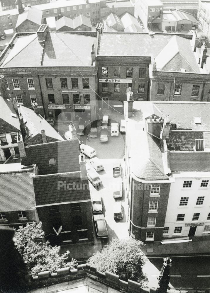 High Level View of Commerce Square, Lace Market, Nottingham, c 1975