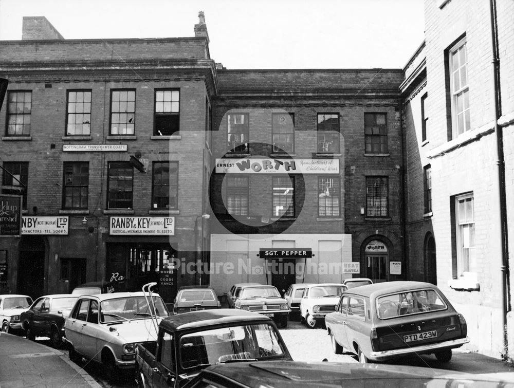 Commerce Square, Lace Market, Nottingham, c 1975