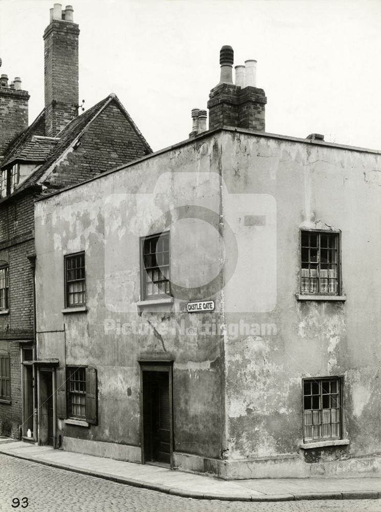 Castle Gate at Junction with Castle Road, Nottingham, 1949